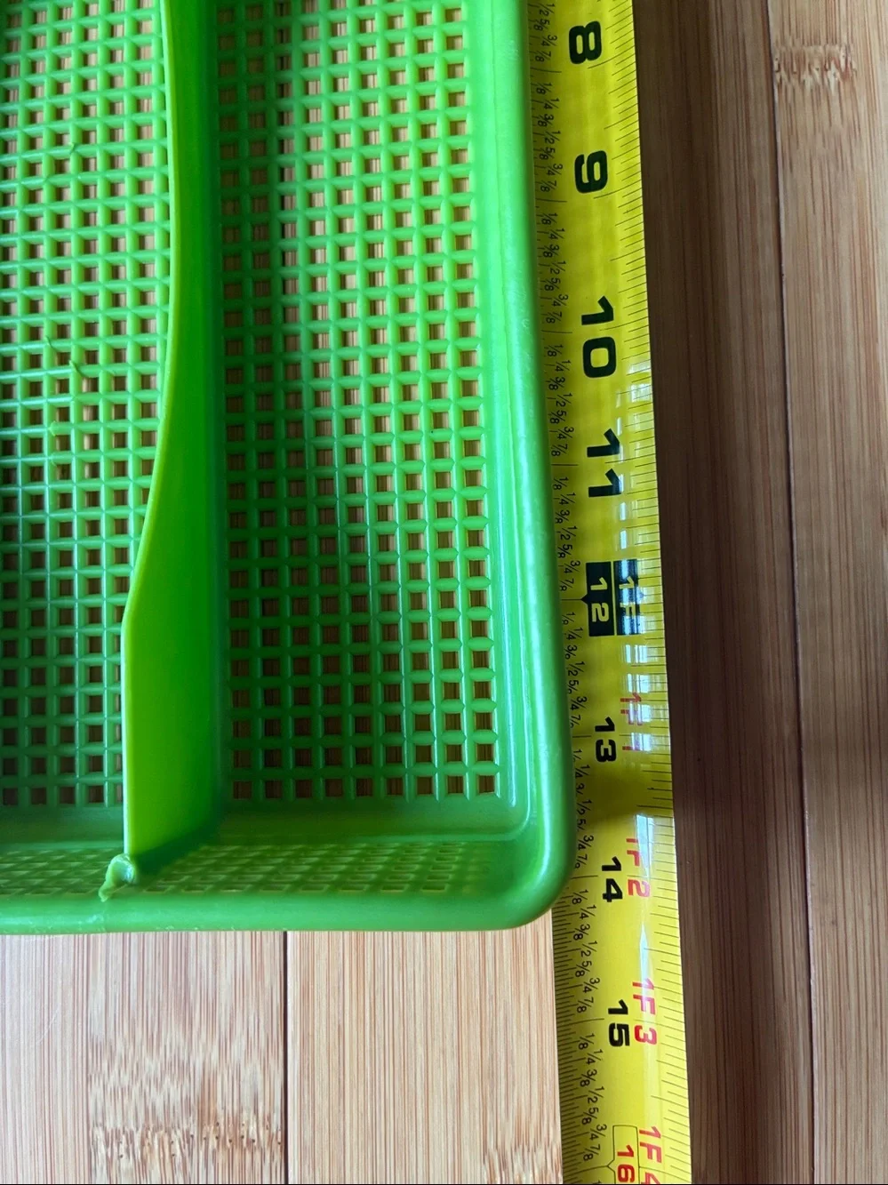 Vtg green plastic silverware /flatware drawer organizer original 60s & 70s